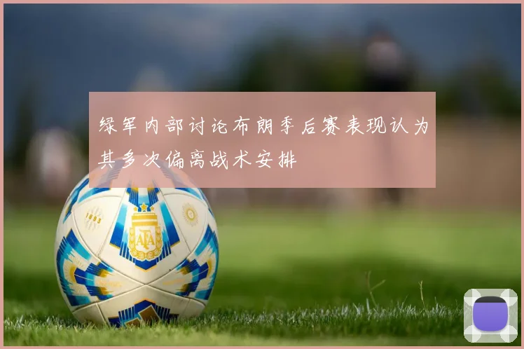 绿军内部讨论布朗季后赛表现认为其多次偏离战术安排