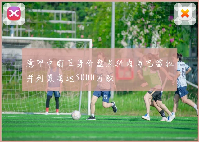 意甲中前卫身价盘点科内与巴雷拉并列最高达5000万欧